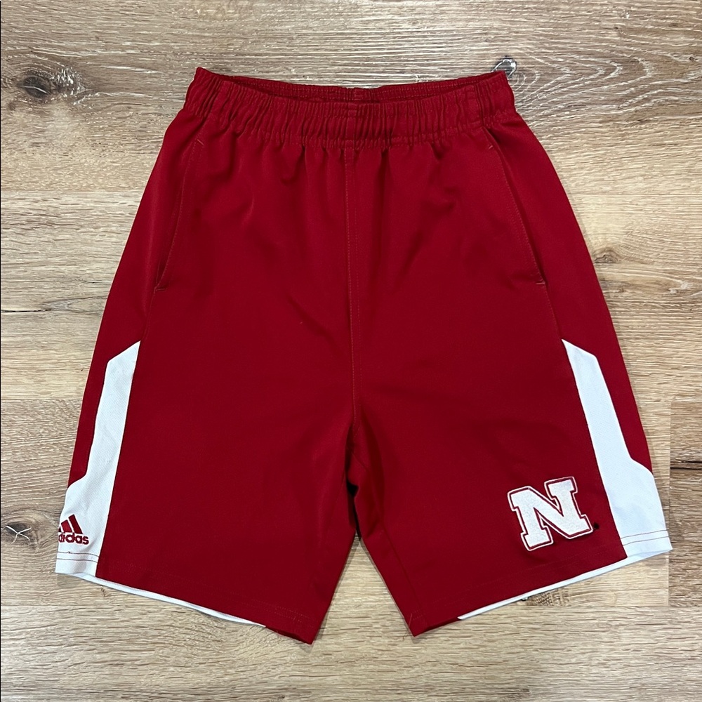 Adidas Boy’s Nebraska Huskers Athletic Shorts